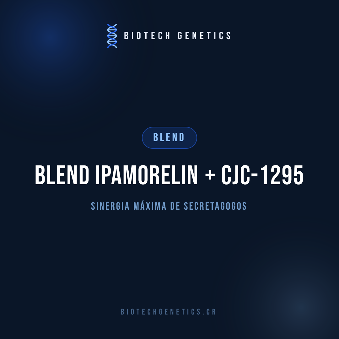 Blend Ipamorelin + CJC-1295 — Sinergia máxima de secretagogos