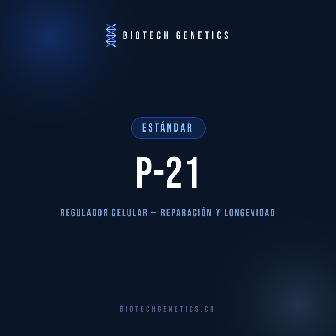 P-21 — Regulador celular — reparación y longevidad